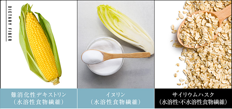 水溶性と不溶性のWの食物繊維が便通を改善